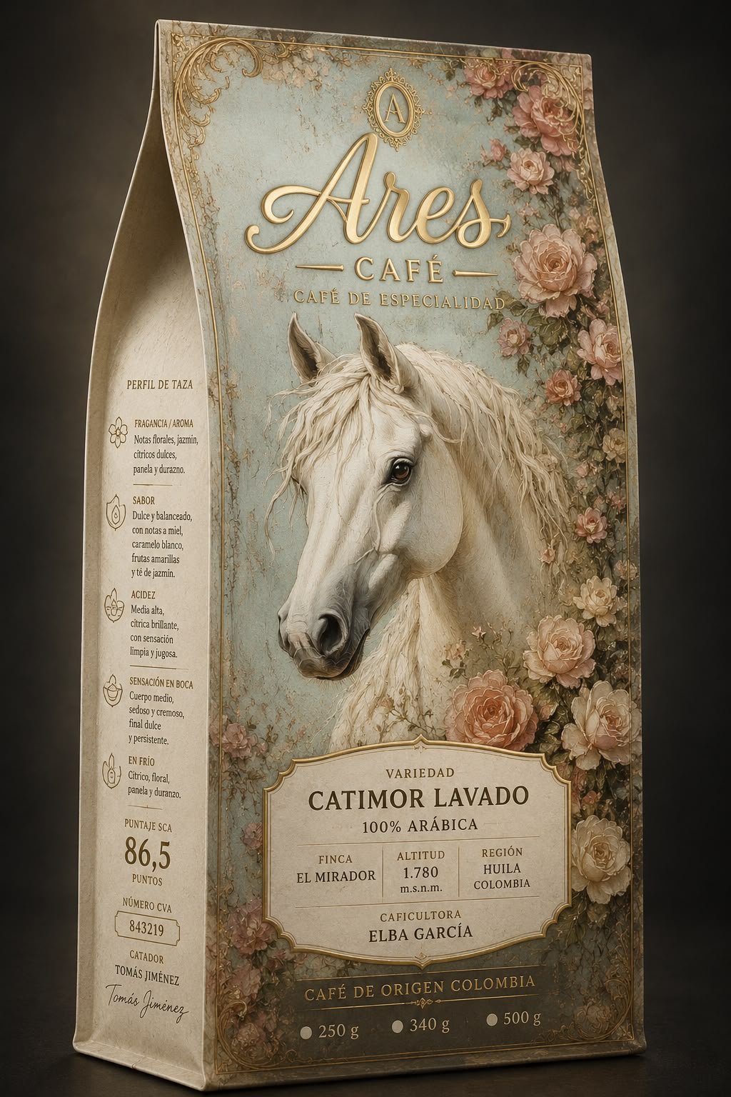 ARES Catimor Lavado café de especialidad colombiano