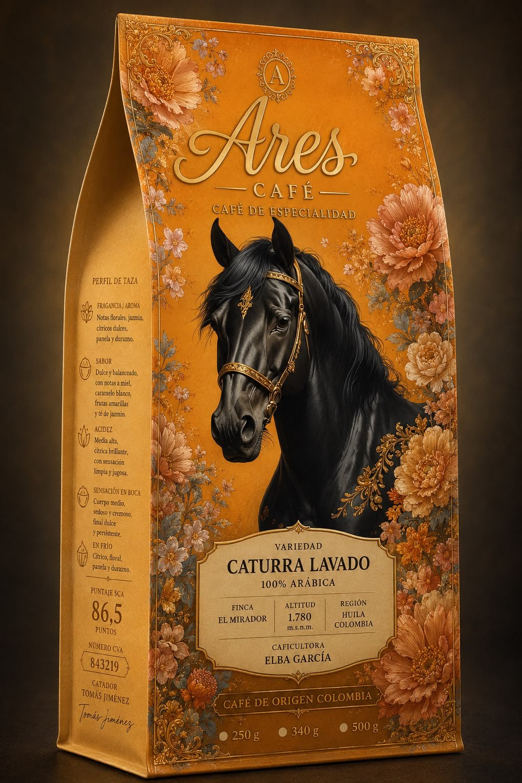 ARES Caturra Lavado café de especialidad colombiano
